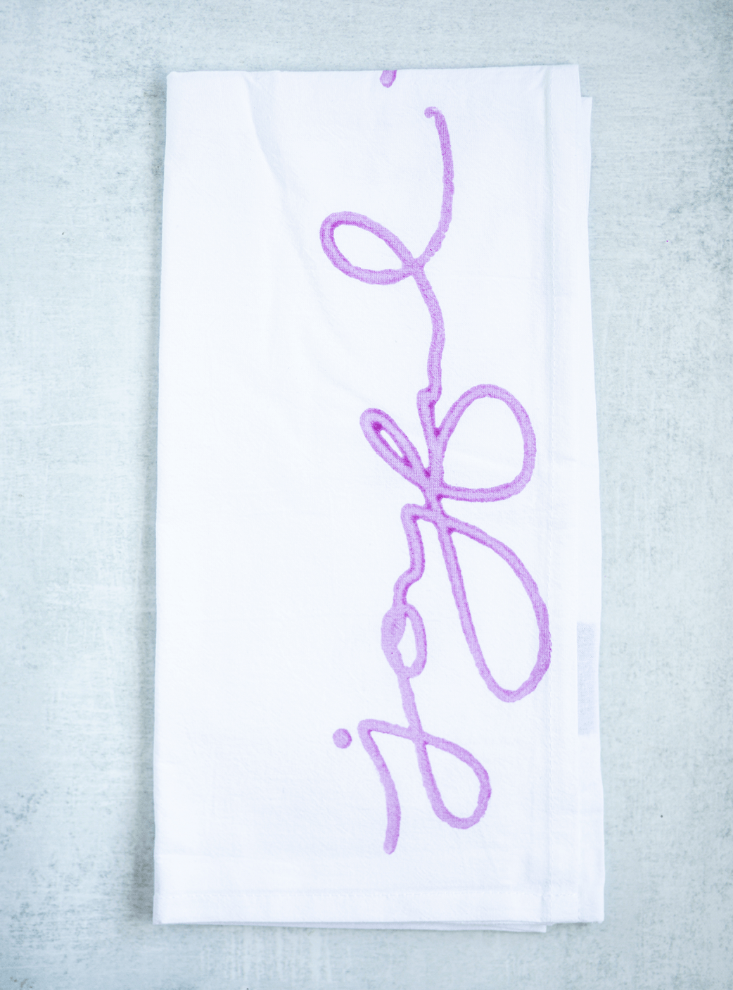 Tea Towel - Joyful, Lilac - The Mended Company