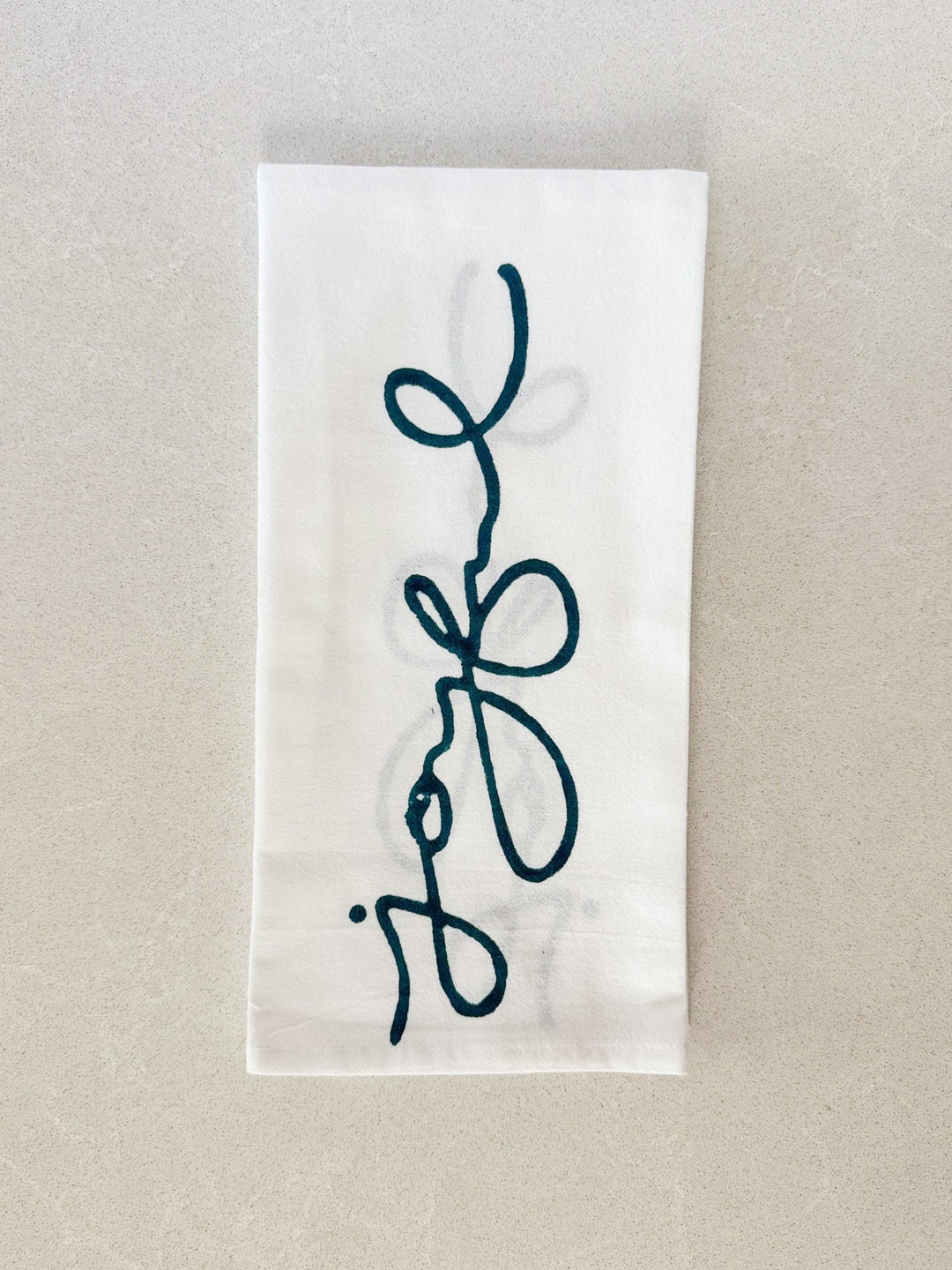 Tea Towel - Joyful, Midnight - The Mended Company