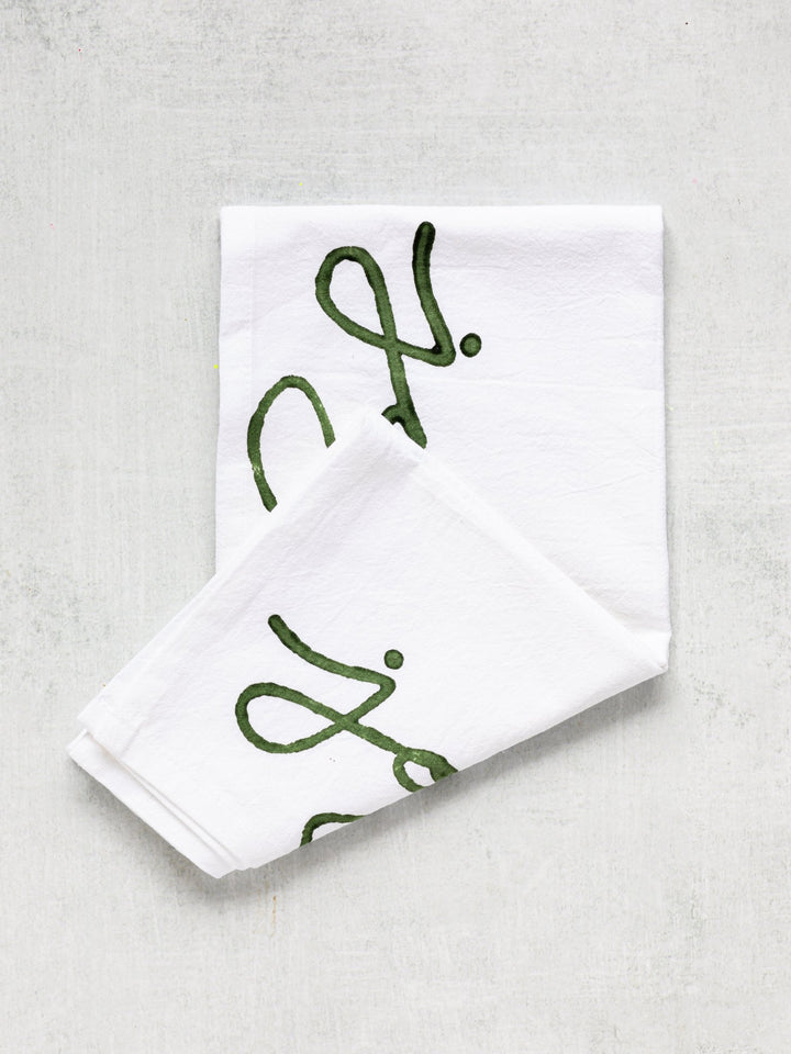 Tea Towel - Joyful, Sage - The Mended Company