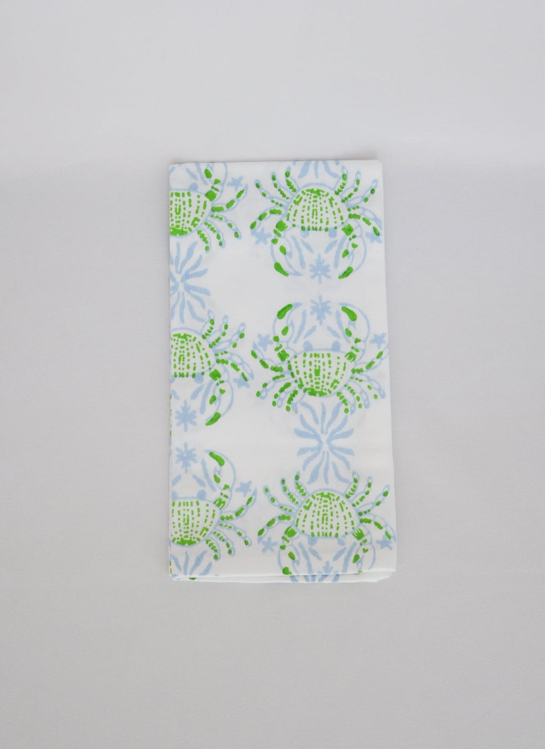Tea Towel - King Crab, Uniform Blue & Vine - The Mended Company