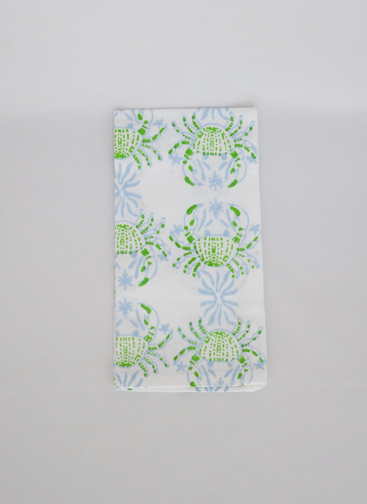 Tea Towel - King Crab, Uniform Blue &amp; Vine - The Mended Company