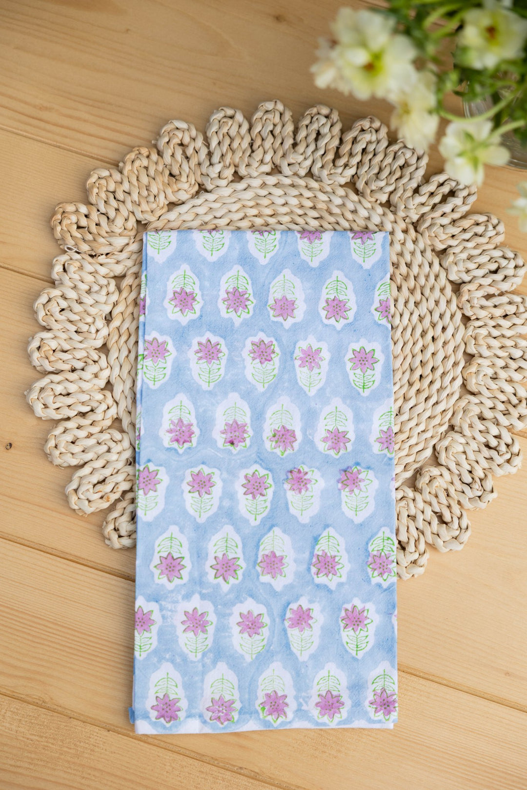 Tea Towel - Lily - Uniform Blue - The Mended Company