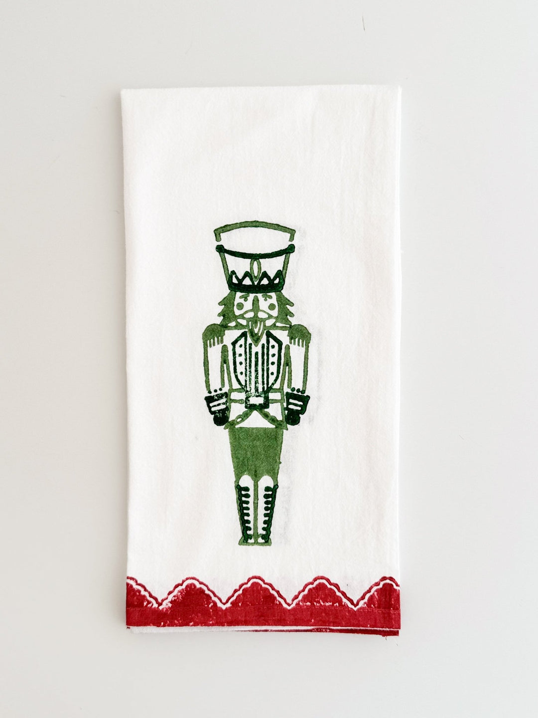 Tea Towel - Nutcracker, Evergreen &amp; Red - The Mended Company