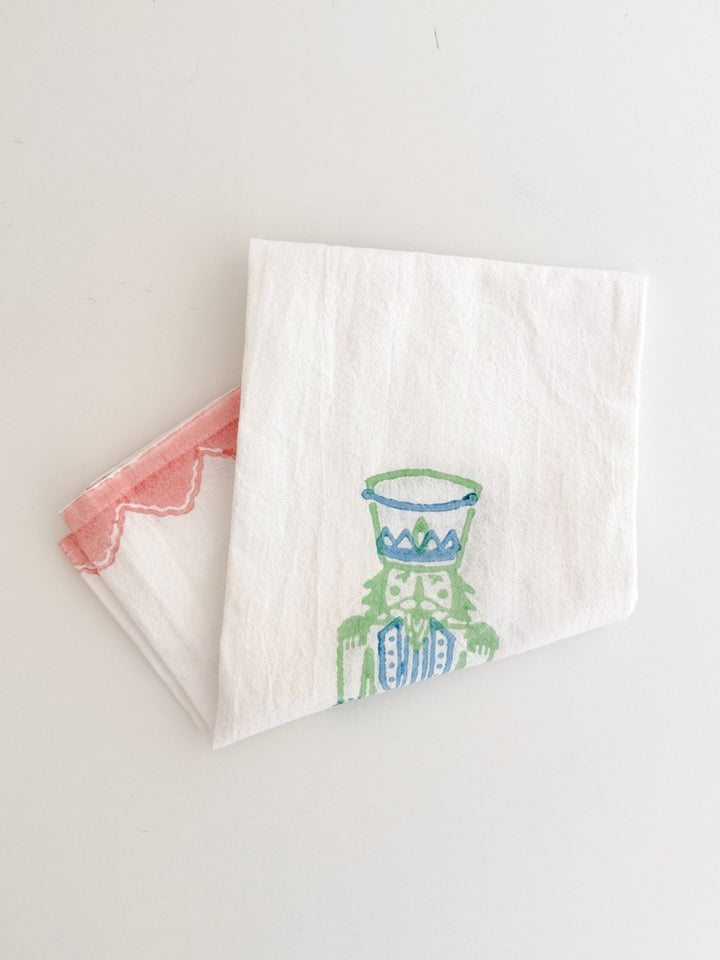Tea Towel - Nutcracker, Sage &amp; Uniform Blue - The Mended Company