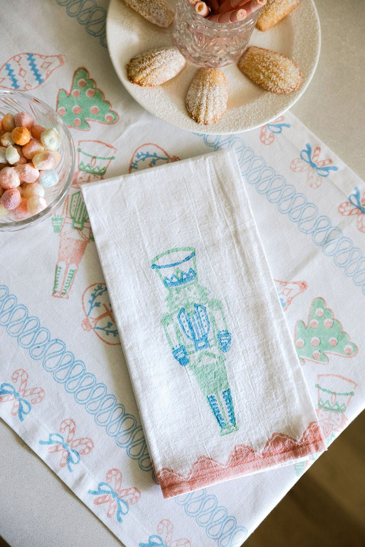 Tea Towel - Nutcracker, Sage &amp; Uniform Blue - The Mended Company