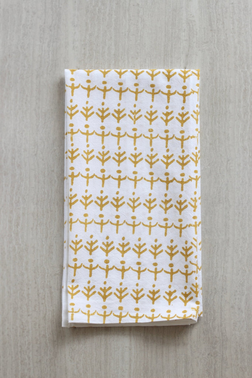 Tea Towel - Otomi, Mustard - The Mended Company