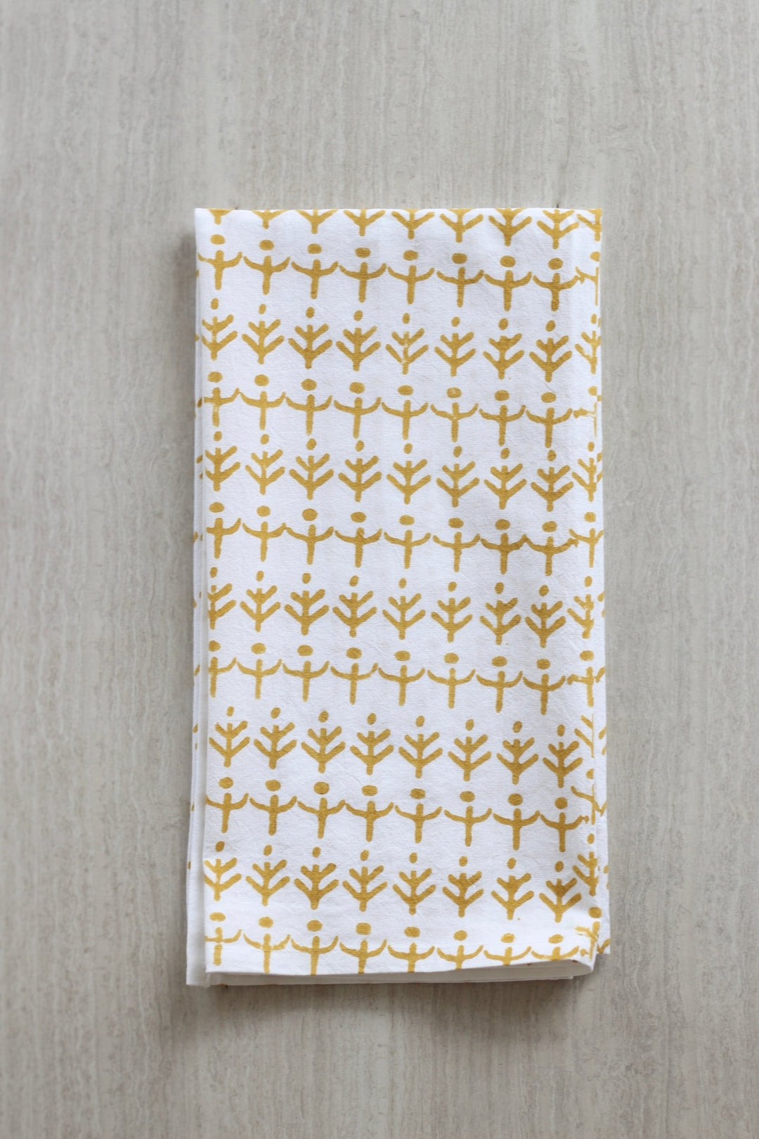 Tea Towel - Otomi, Mustard - The Mended Company