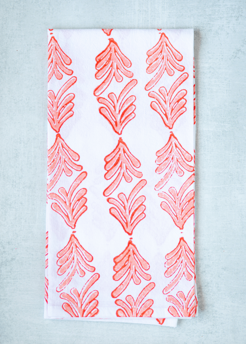 Tea Towel - Palmetto, Orange & Melon - The Mended Company
