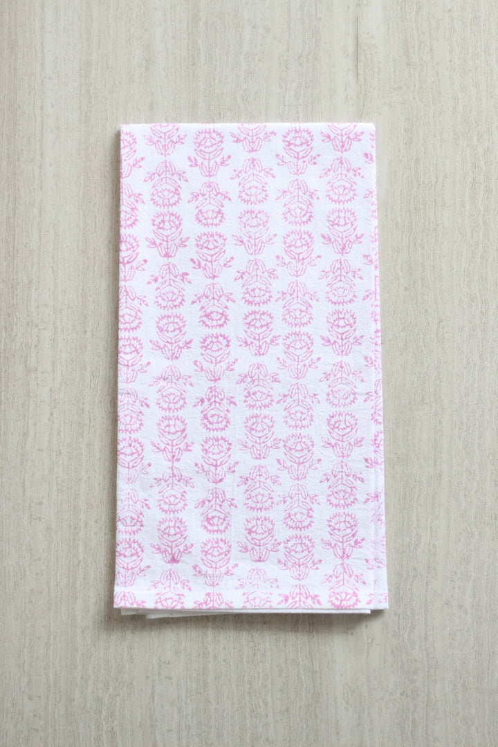 Tea Towel - Protea, Lilac - The Mended Company