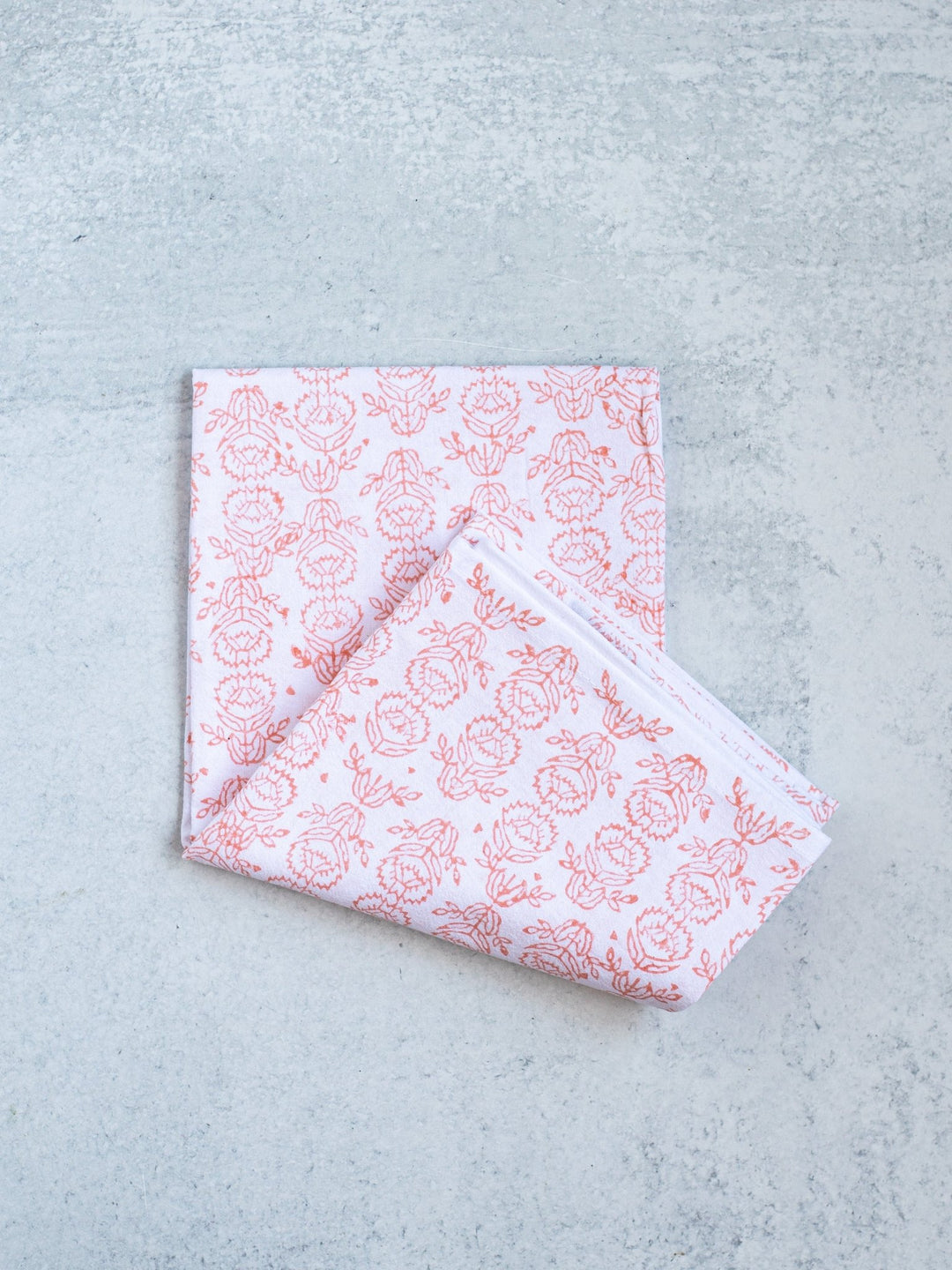 Tea Towel - Protea, Melon - The Mended Company