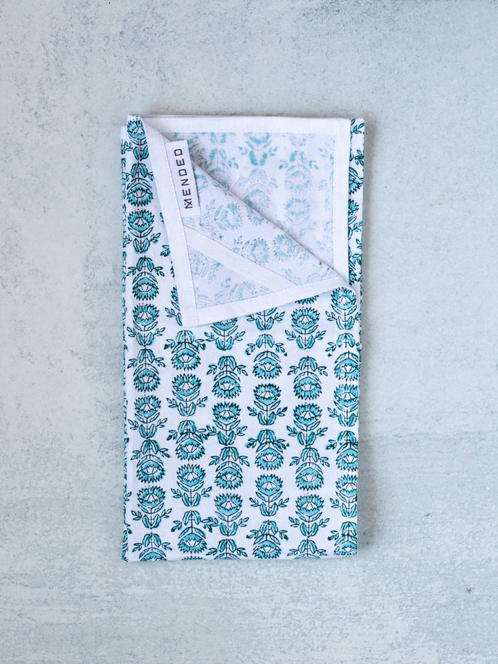 Tea Towel - Protea, Midnight & Saltwater - The Mended Company