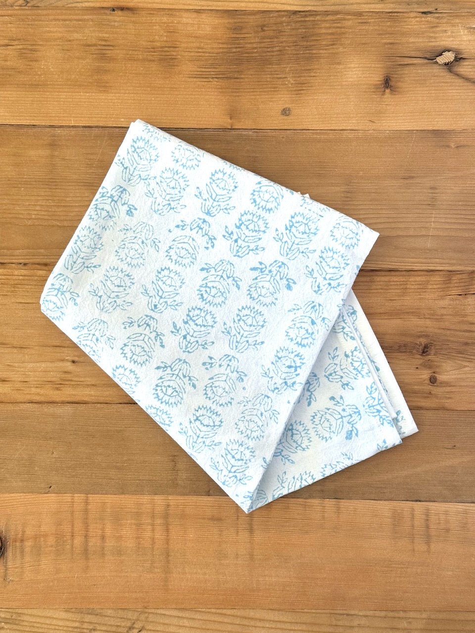 Tea Towel - Protea, Uniform Blue - The Mended Company