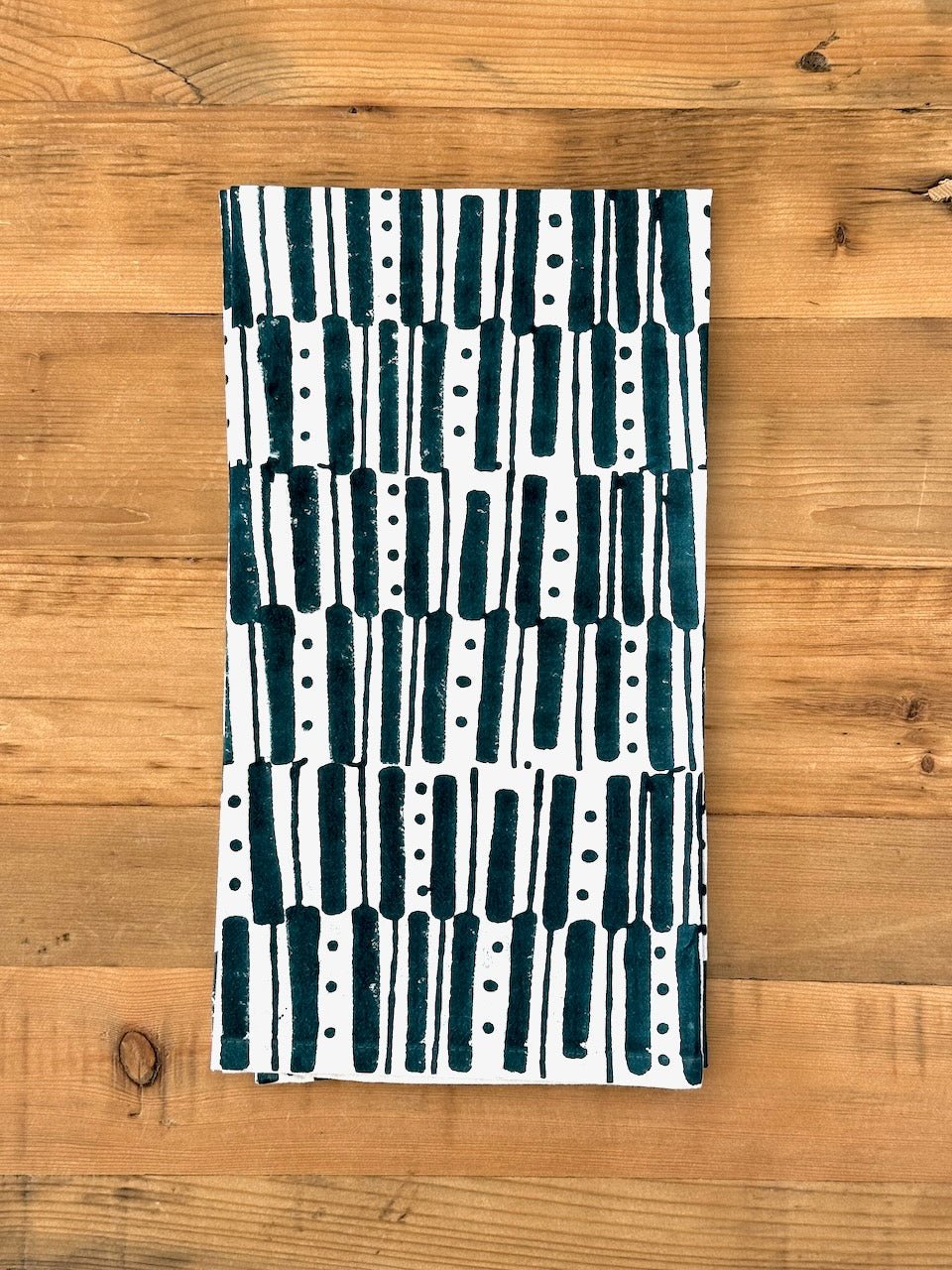 Tea Towel - Riley, Midnight Green - The Mended Company