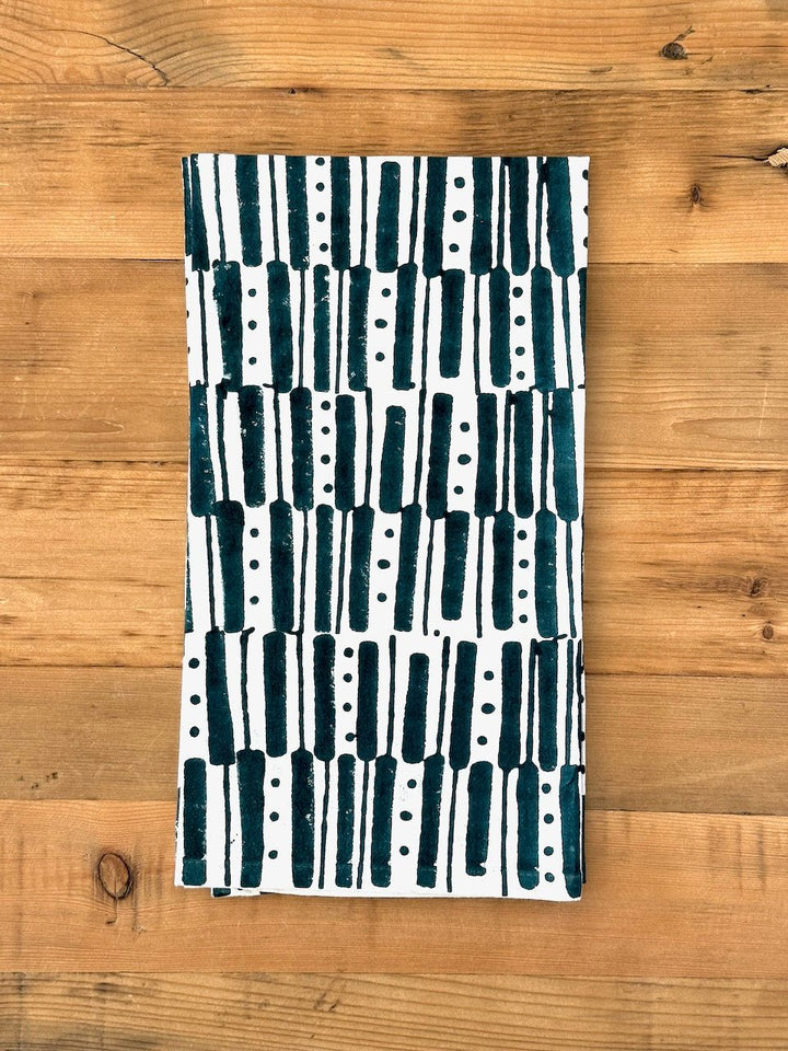 Tea Towel - Riley, Midnight Green - The Mended Company