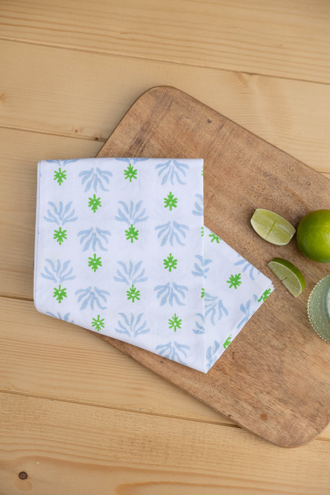 Tea Towel - Seagrass, Uniform Blue & Vine - The Mended Company