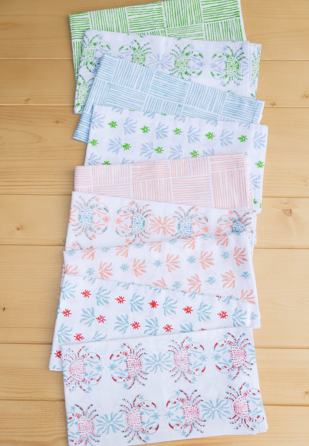 Tea Towel - Seagrass, Uniform Blue &amp; Vine - The Mended Company