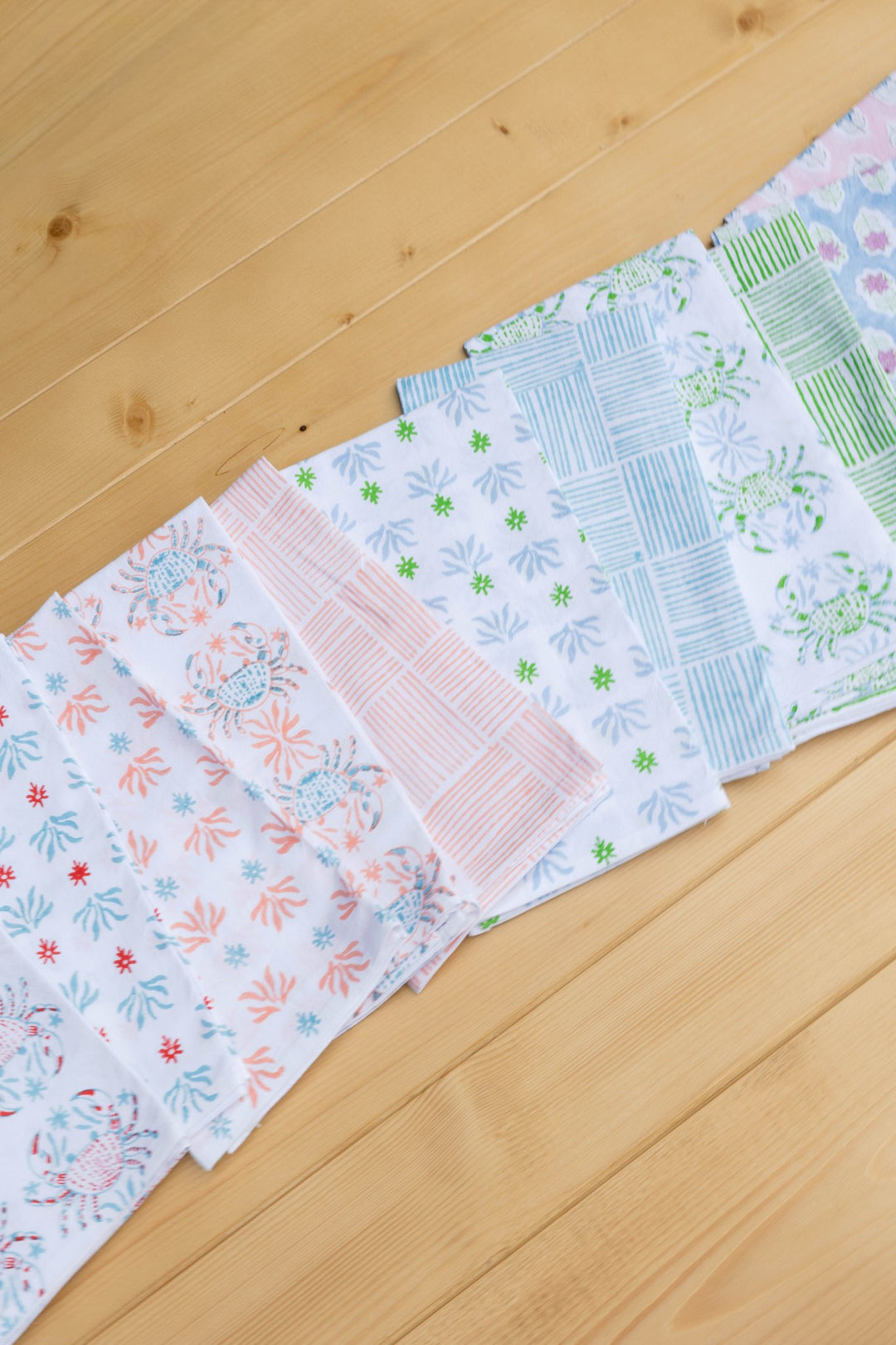 Tea Towel - Seagrass, Uniform Blue &amp; Vine - The Mended Company