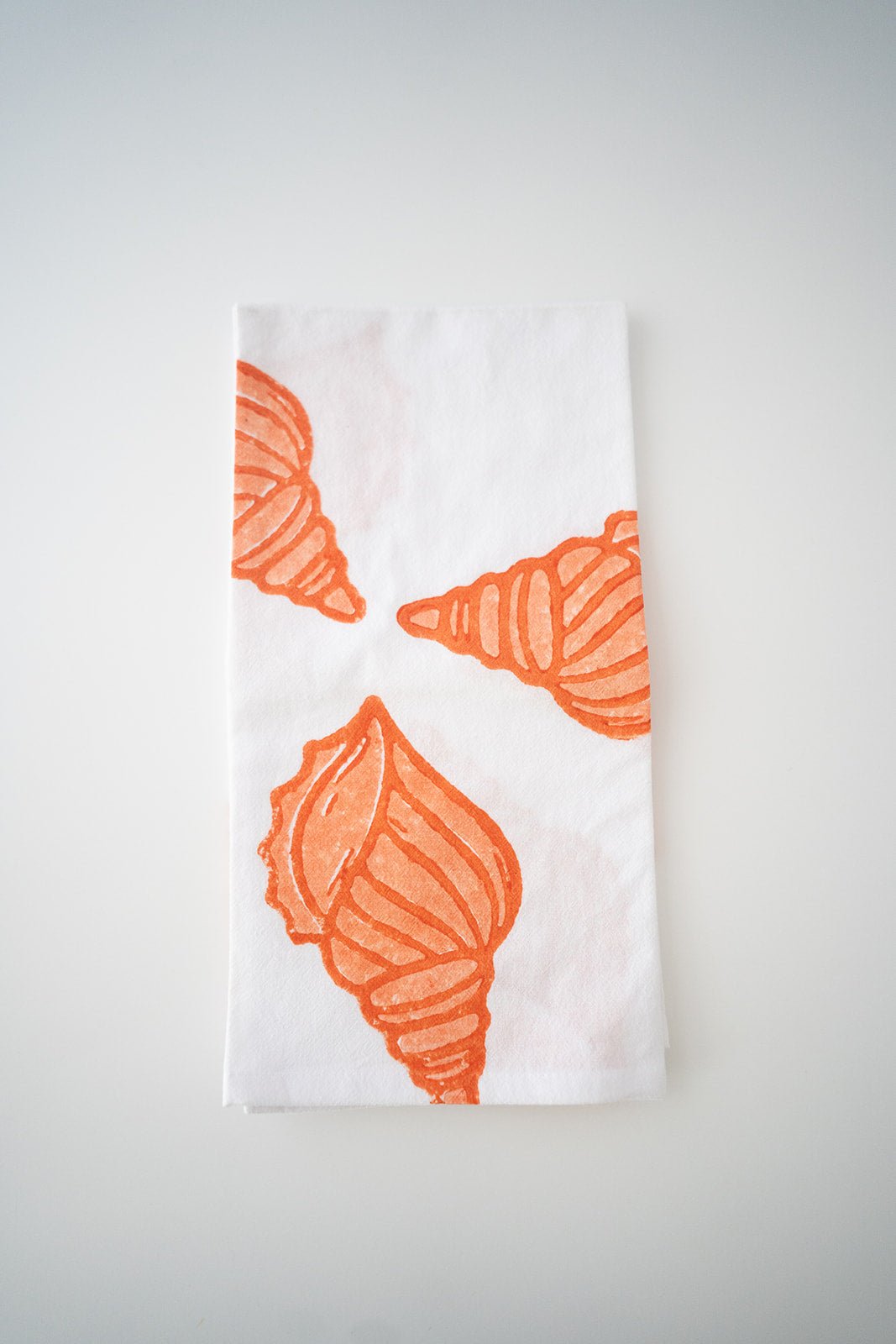 Tea Towel - Seashell, Orange &amp; Melon - The Mended Company