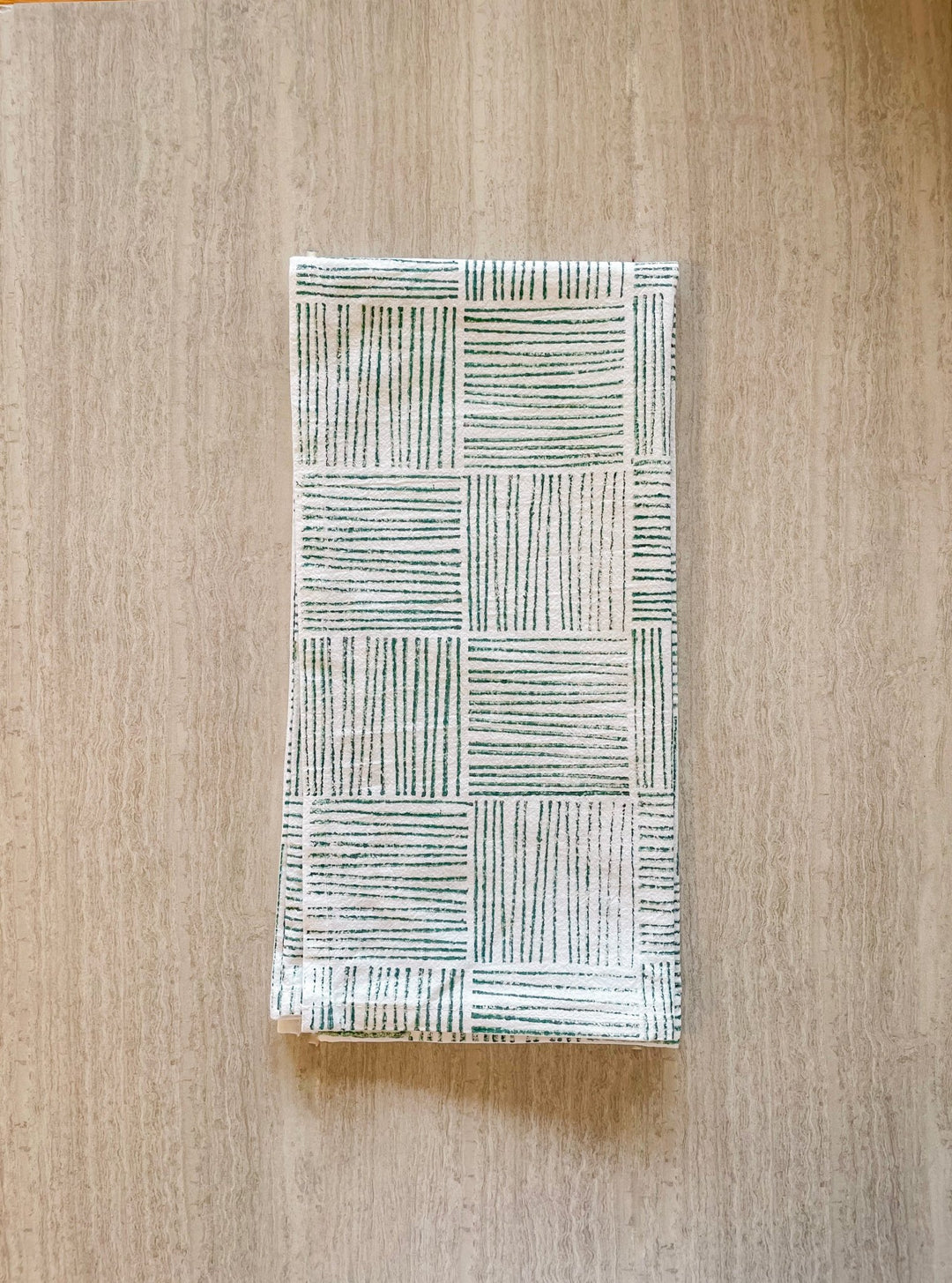 Tea Towel - Stripe, Evergreen - The Mended Company