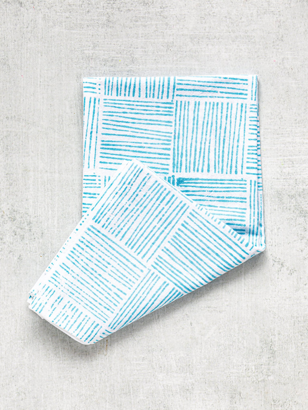 Tea Towel - Striped, Saltwater - The Mended Company