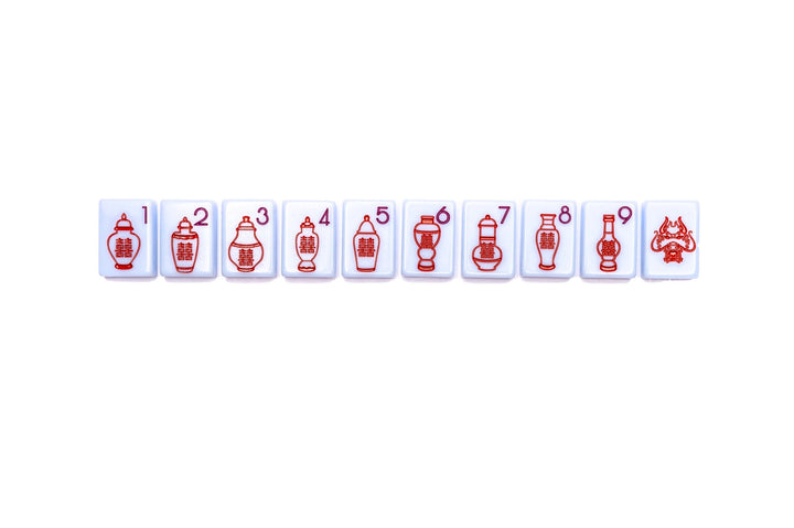 THE CHINOISERIE SET - MAHJONG TILES: BREEZY BLUE - The Mended Company