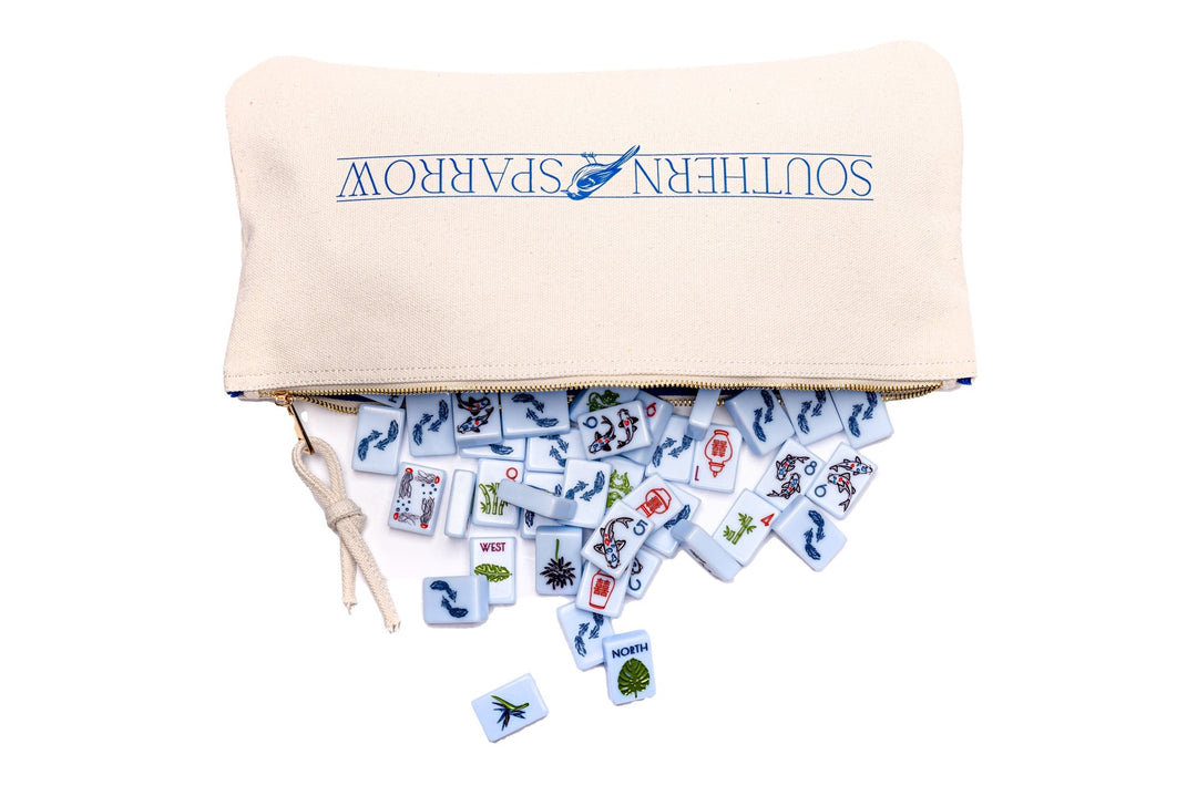 THE CHINOISERIE SET - MAHJONG TILES: BREEZY BLUE - The Mended Company