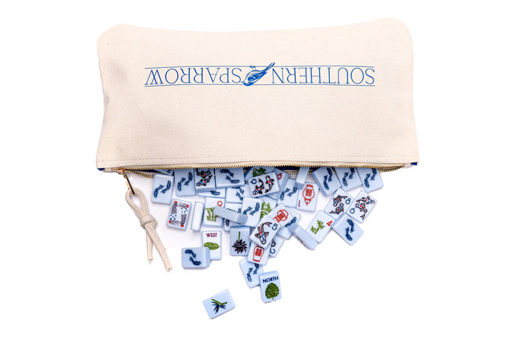 THE CHINOISERIE SET - MAHJONG TILES: BREEZY BLUE - The Mended Company