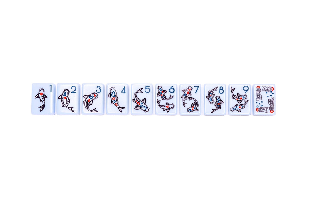 THE CHINOISERIE SET - MAHJONG TILES: BREEZY BLUE - The Mended Company