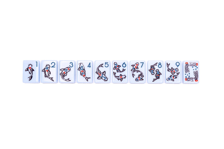 THE CHINOISERIE SET - MAHJONG TILES: BREEZY BLUE - The Mended Company
