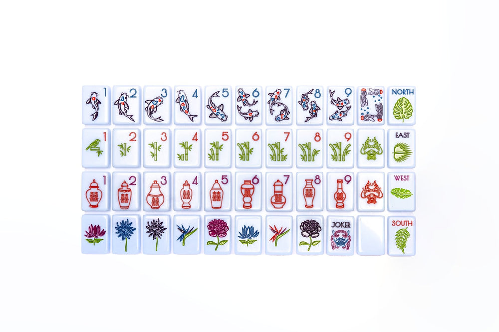 THE CHINOISERIE SET - MAHJONG TILES: BREEZY BLUE - The Mended Company