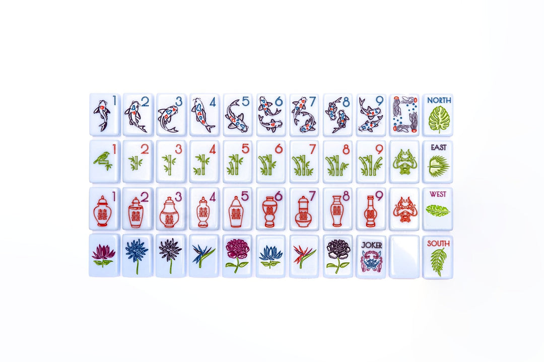 THE CHINOISERIE SET - MAHJONG TILES: BREEZY BLUE - The Mended Company