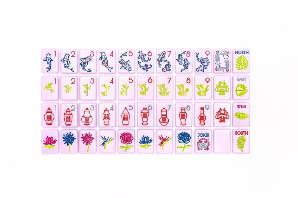 THE CHINOISERIE SET - MAHJONG TILES: LUXE LILAC - The Mended Company