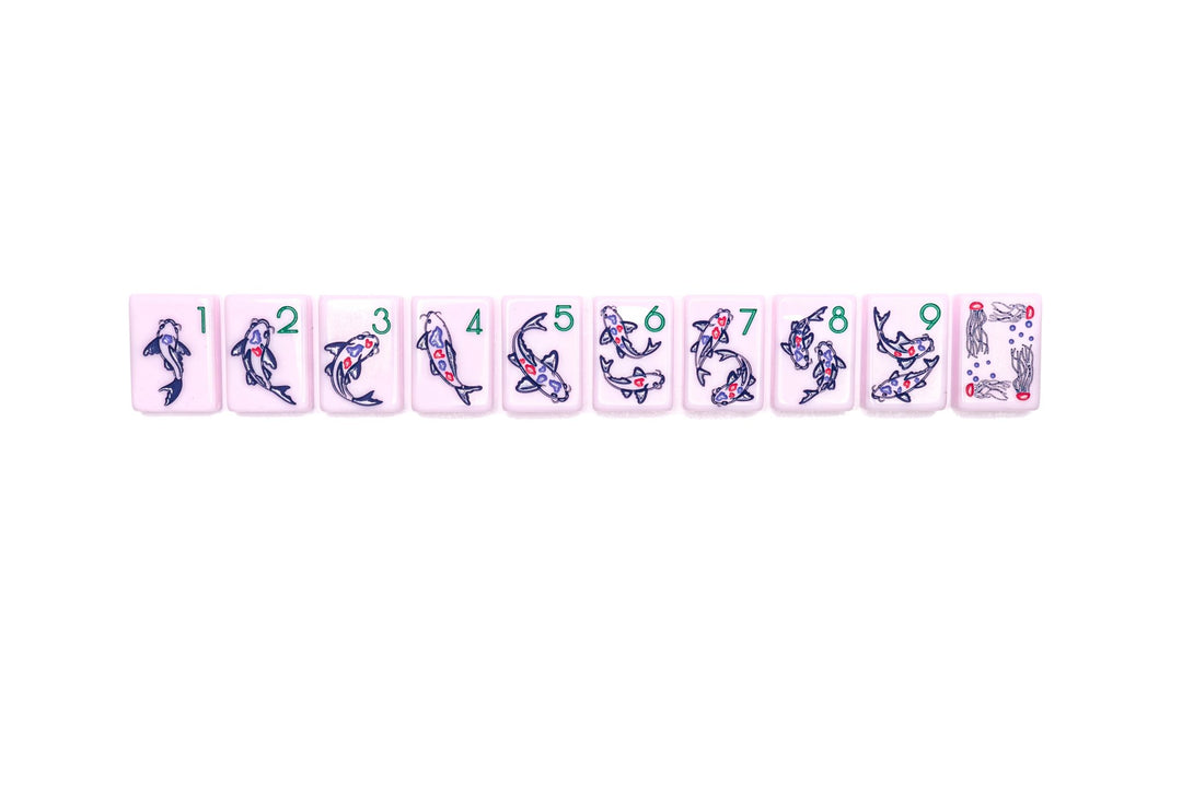 THE CHINOISERIE SET - MAHJONG TILES: POLISHED PINK - The Mended Company