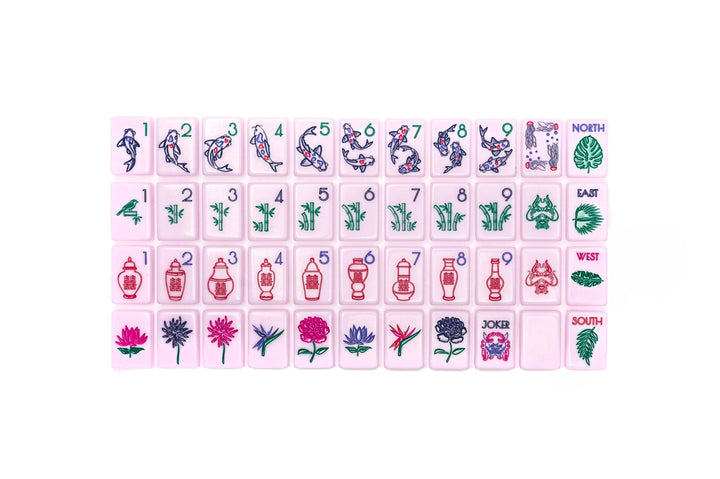 THE CHINOISERIE SET - MAHJONG TILES: POLISHED PINK - The Mended Company