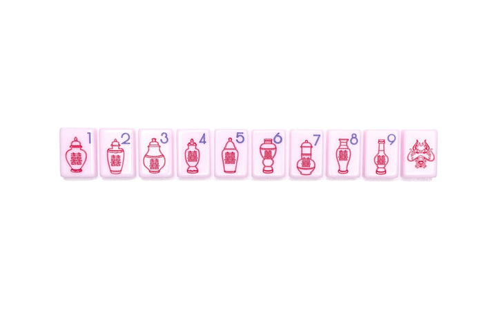 THE CHINOISERIE SET - MAHJONG TILES: POLISHED PINK - The Mended Company