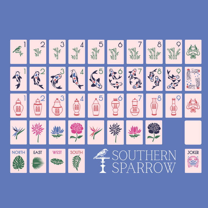 THE CHINOISERIE SET - MAHJONG TILES: POLISHED PINK - The Mended Company