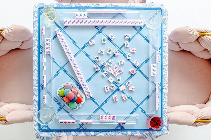 THE CHINOISERIE SET - MAHJONG TILES: POLISHED PINK - The Mended Company