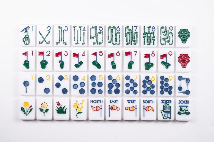 THE COUNTRY CLUB SET - MAHJONG TILES: WINNING WHITE - The Mended Company