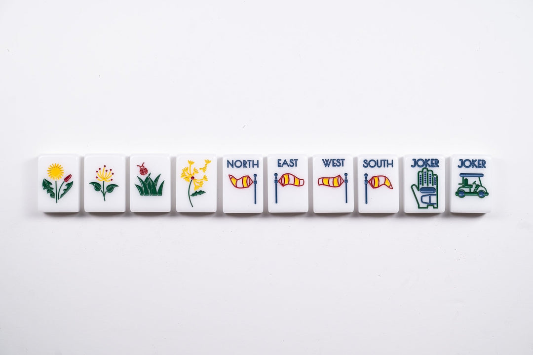 THE COUNTRY CLUB SET - MAHJONG TILES: WINNING WHITE - The Mended Company