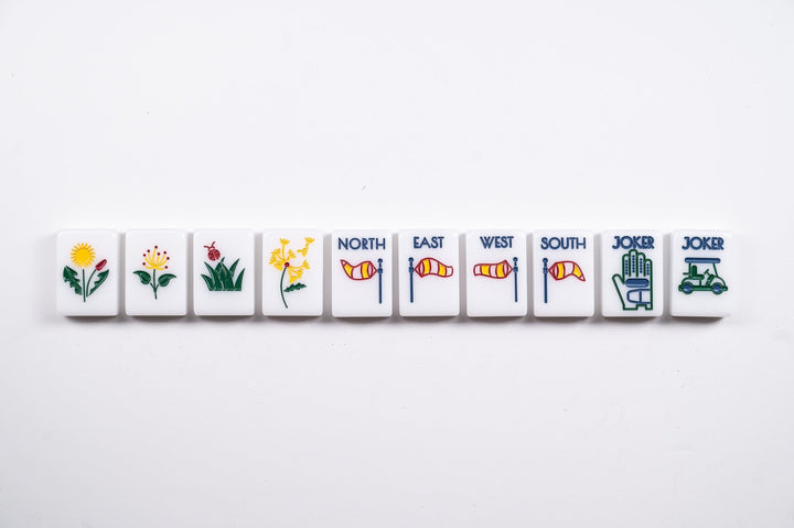 THE COUNTRY CLUB SET - MAHJONG TILES: WINNING WHITE - The Mended Company