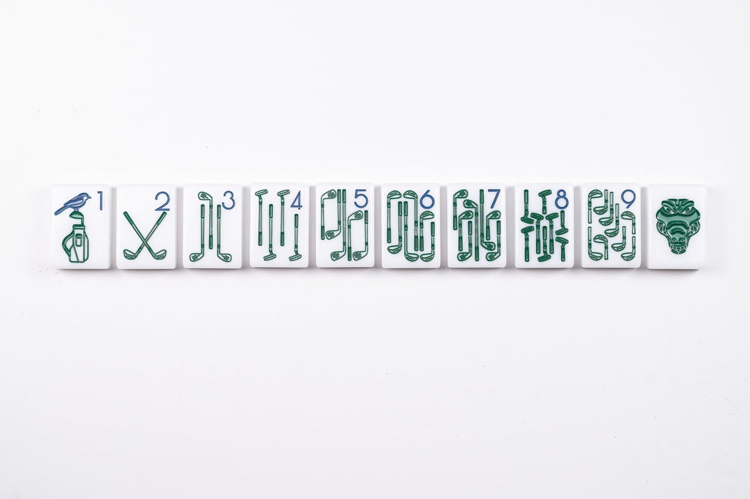 THE COUNTRY CLUB SET - MAHJONG TILES: WINNING WHITE - The Mended Company