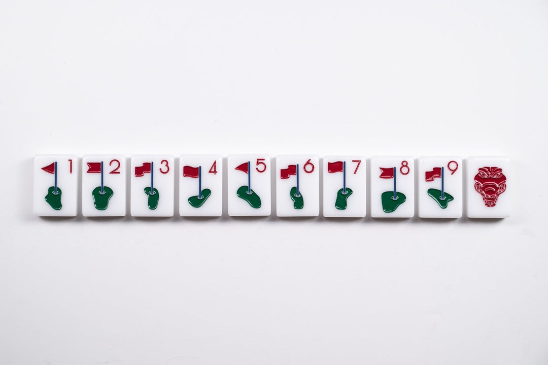 THE COUNTRY CLUB SET - MAHJONG TILES: WINNING WHITE - The Mended Company