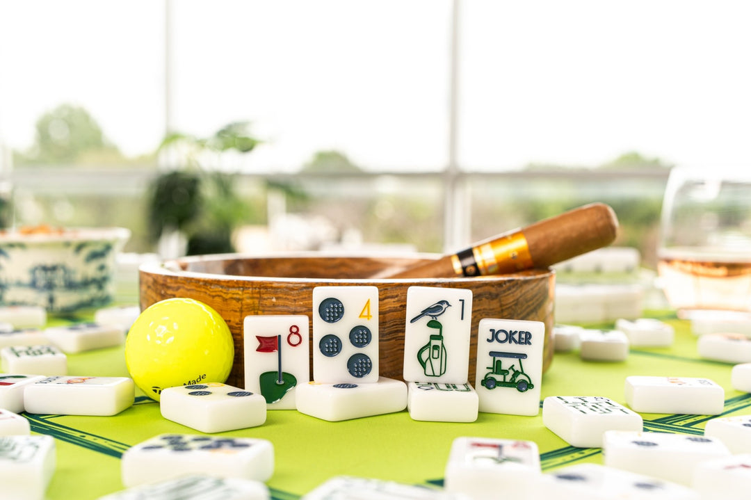 THE COUNTRY CLUB SET - MAHJONG TILES: WINNING WHITE - The Mended Company