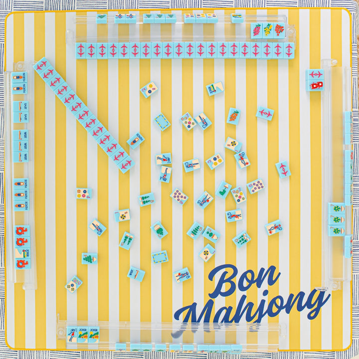 THE RIVIERA JET SET - MAHJONG TILES: PORTOFINO BLUE - The Mended Company