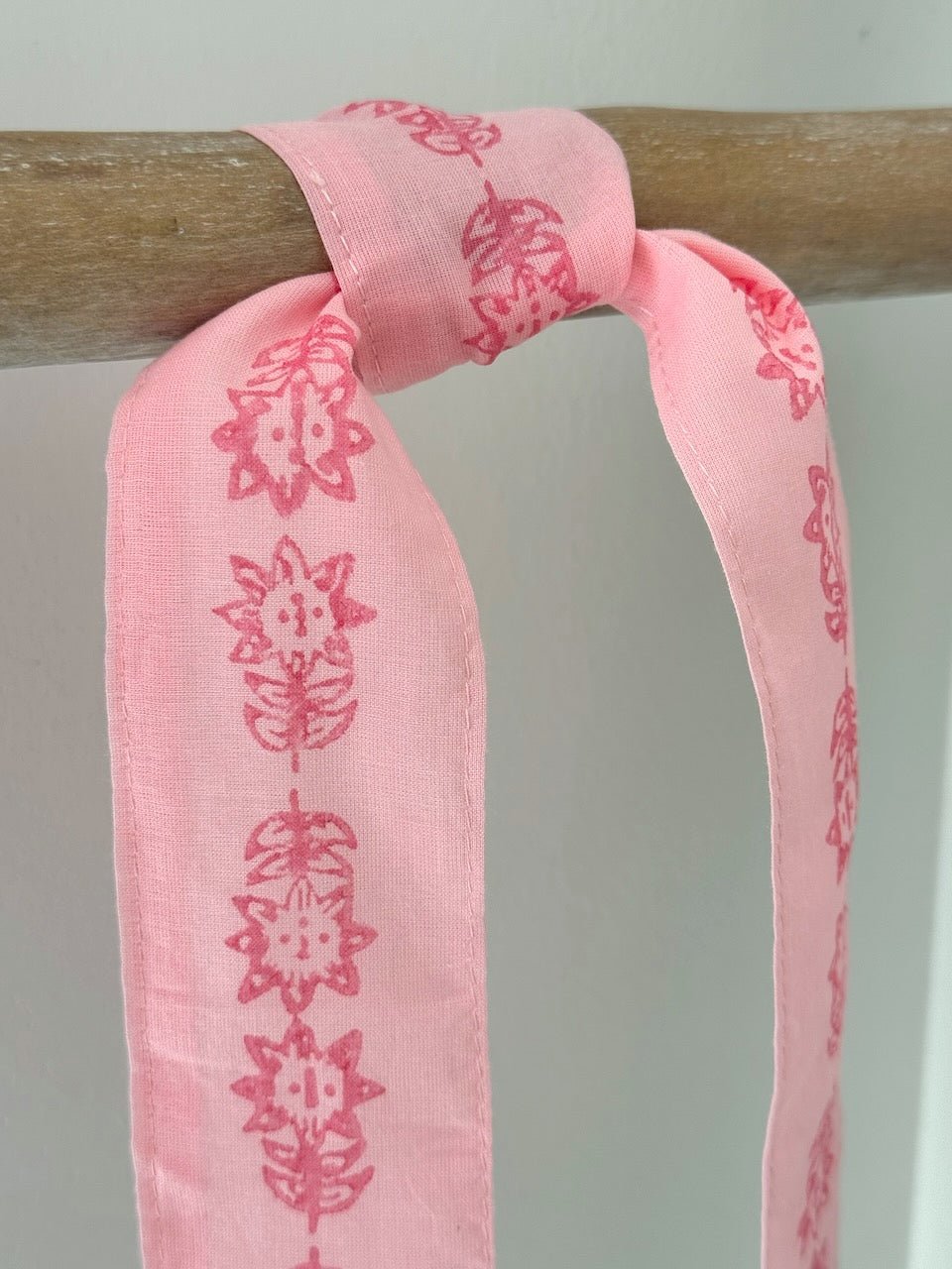 Voile Ribbon - Pale Pink - Vara Border, Pink - The Mended Company