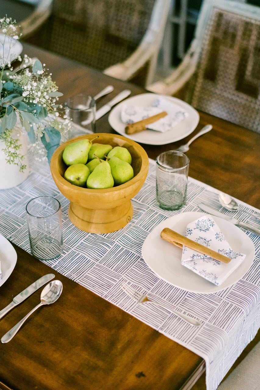 Table Runner - Striped, Navy