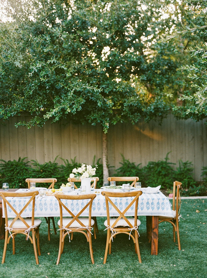 Tablecloth - Palmetto, Uniform Blue & Navy