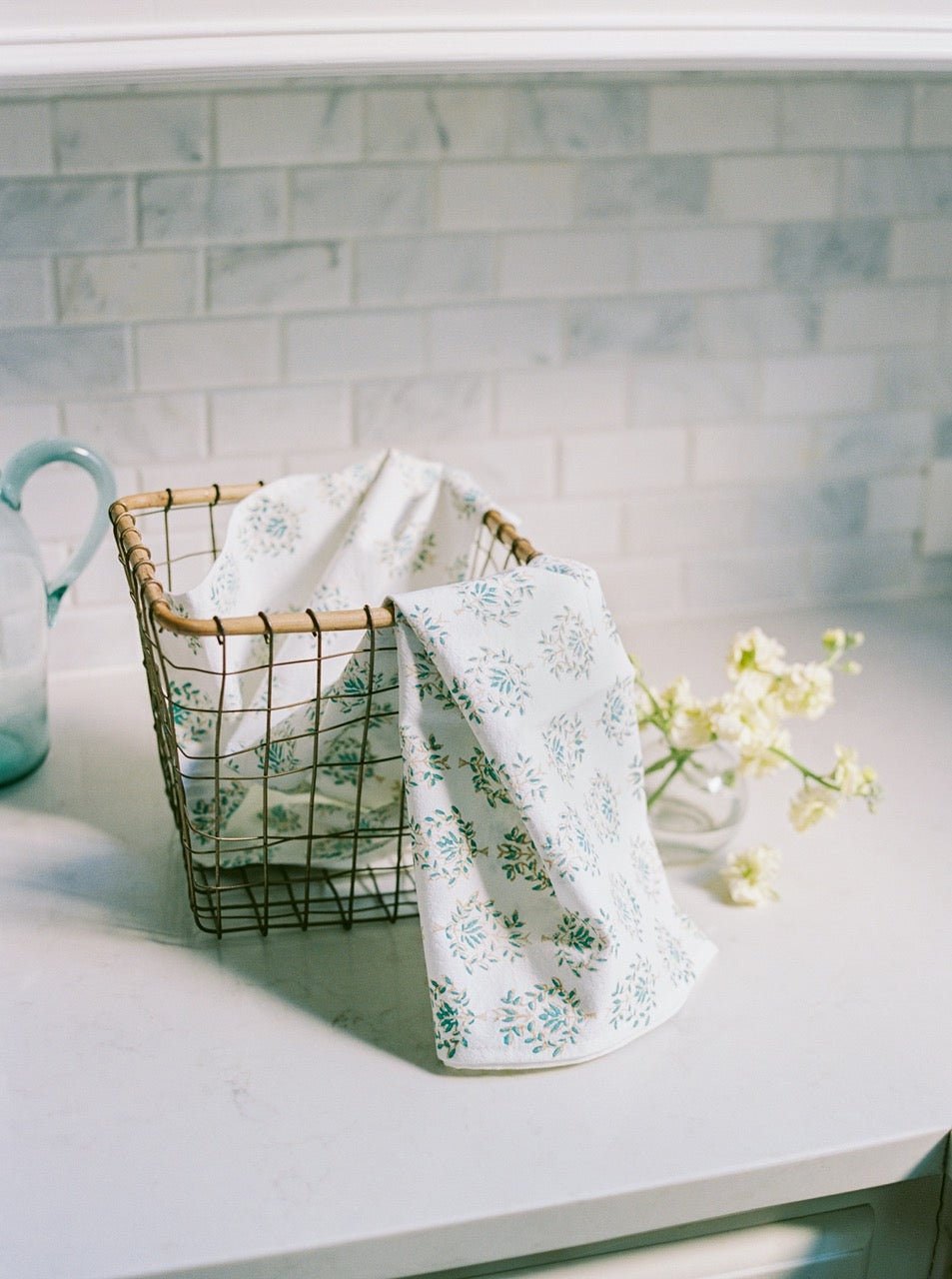 Tea Towel - Lotus, Saltwater & Neutral