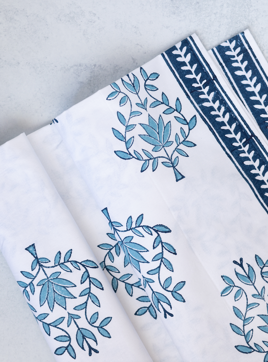 Tablecloth - Lotus (Large), Uniform Blue & Navy