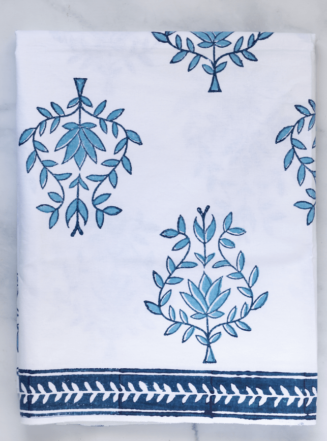 Table Throw - Lotus (Large), Uniform Blue & Navy - The Mended Company